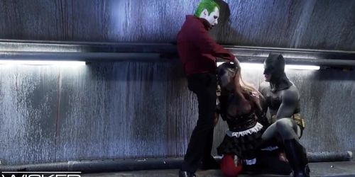 Wicked - Harley Quinn Fucks Joker & Batman (Tommy Pistol, Charles Dera, Kleio Valentien)