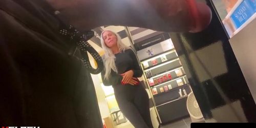 blond hot teen in store watching long she love ...