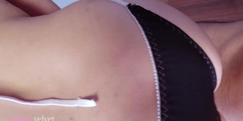 I asked my french maid to masturbate for me and she did this