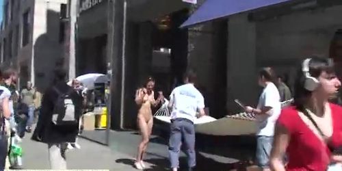 July - Hot German Flasher Has Fun In Public