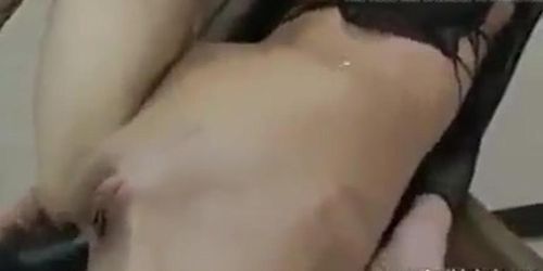 Extreme dildo in ass.