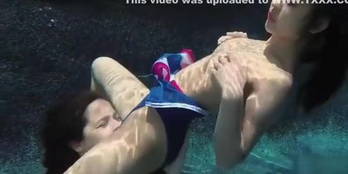 Lulu Chu & Annika ~ Underwater Pussy Play