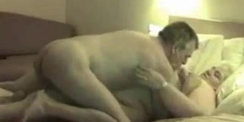 Homemade Amateur Fat Old Granny on the Bed