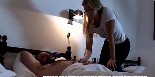 blonde girl getting fucked by an old guy (Cherry Jul, Beauty Dior)