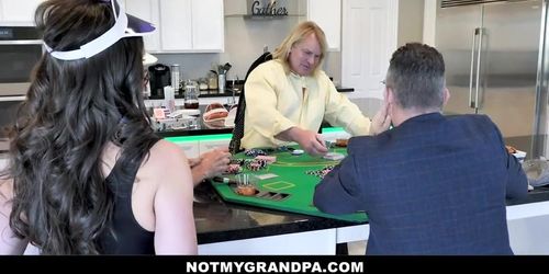 Sexy Teen With Big Eyes Fucked Rough After Cheating At Poker (Evan Stone, Marcus London)