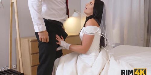 RIM4K. Married life starts with the sensual wife eating her mans ass