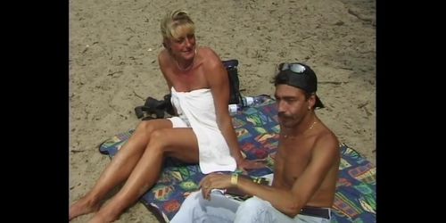 Host Ralf Dorman watches a guy fucking a hot blonde