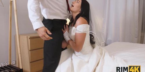 RIM4K. Wedding night is far away but sex and asslicking is right here (Leanne Lace)