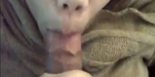 Filipina GF Sucking Big White Cock  Taking Cum