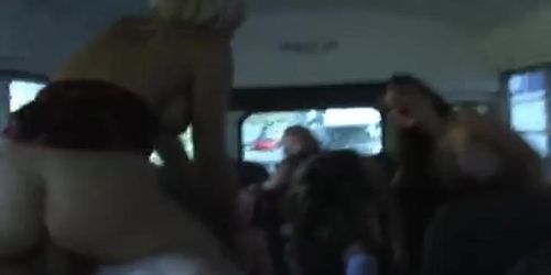 Jessica, Nika & Nikki - School Bus Fun (Jessica Lynn, Nika Noire, Nikki Benz)