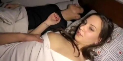 Husband Wife Sex In Night - At night wife cheating next to husband (Night sex) - Tnaflix.com