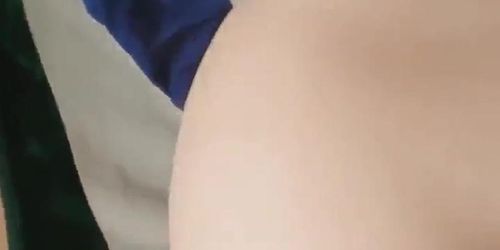 Exploring her tight ass