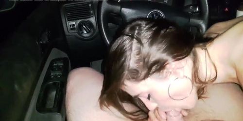 Hooker blowjob in car 1