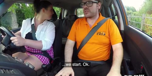 Chubby English driving student fucked in public (Ryan Ryder)