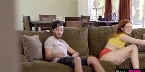 Bratty Sister - Watching Tv And Caught Fucking My Step Sister (Lucas Frost, Fallon West)