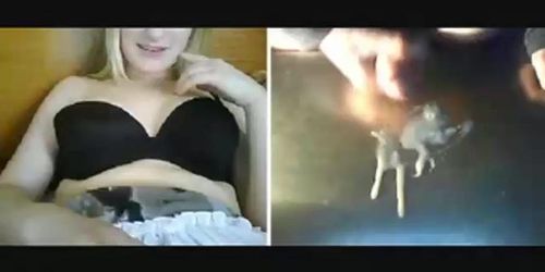 chatroulette girl interesting on cum 1