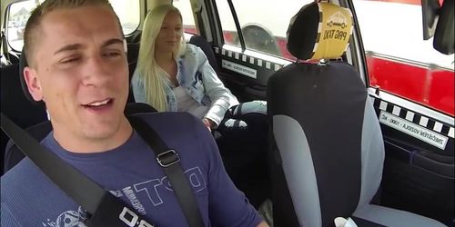 Blonde Has Sex With Taxi Driver