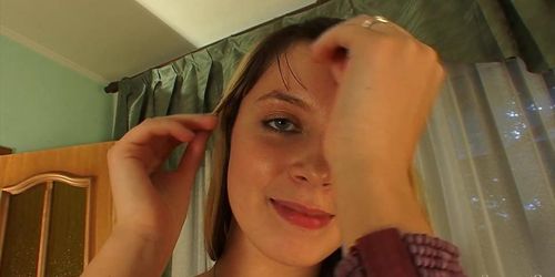 Spunky European Girl Flora Takes Her Wet Pussy To The Limit and Cums!