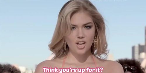 Kate Upton challenges you to a staring contest - JOI Game