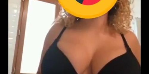 Pawg Arab with big tits and fat ass dances on snap