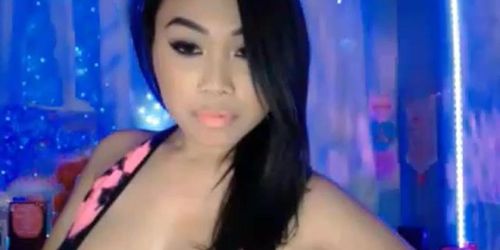 Cute Asian Cam Girl With Big Boobs Strips