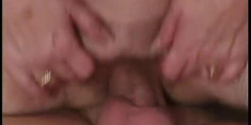 Redhead grandma seduces grandpa into anal sex