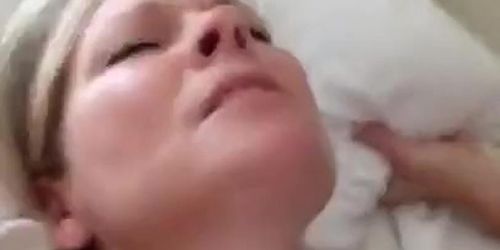 Hotwife films herself fucking & swallowing young cum