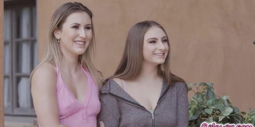 Katie Morgan and Nina Elle's foursome with neighbors (Paige Owens, Penelope Kay)