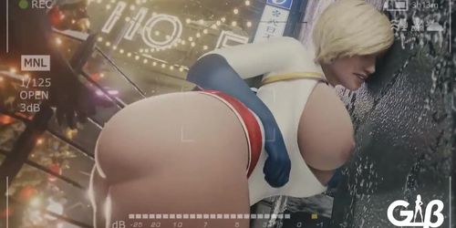 3D power girl_