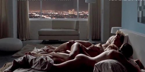 Amber Heard Nude With Two Guys in 'The Informers' Movie