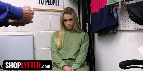 Sexy Blonde Girl Chloe Rose Gets Cavity Searched & Banged By Kinky Security Guard - Shoplyfter