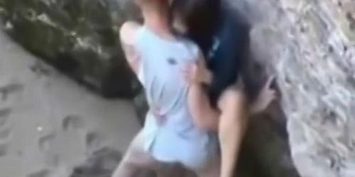 Hot Girl gives a blowjob in public