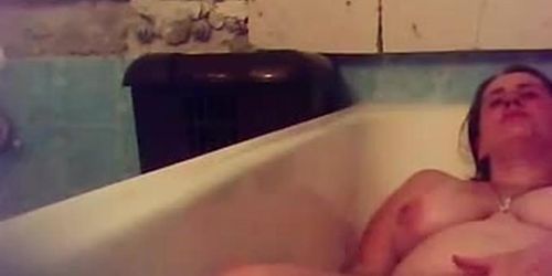 Orgasm of my mother in bath tube (Hiddencam___ , amateur )