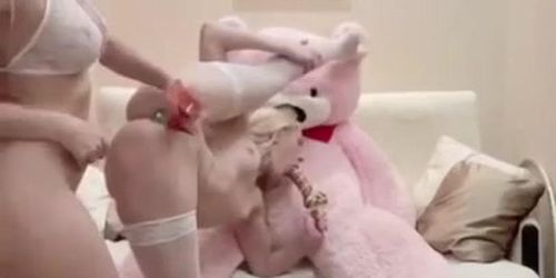 Lesbian Candy Dildo Play (Milan Summer)