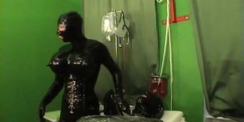 FETISH DIVA NADJA  A BOUND LATEX MILKING