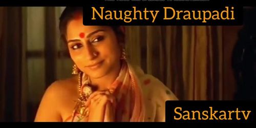 Naughty Draupadi seducing poojari