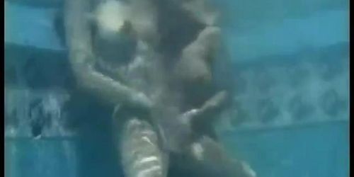 2 brunettes lesbian girl girl swim pool