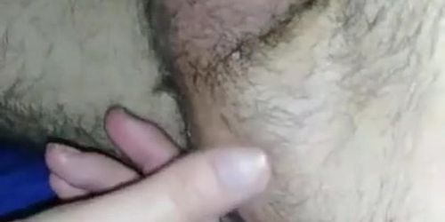 Bbw fwb fingering my ass while giving blowjob