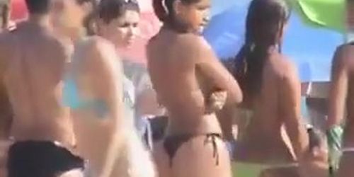 Very sexy brazilian angel at the beach