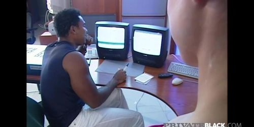 Private Black - Retro Screw Fun With Blonde Dped By Bbc & Bro!
