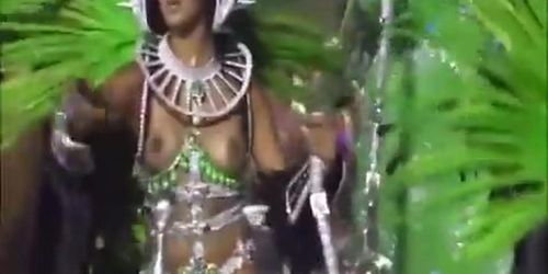 Hot Brazilian girls in carnival costumes