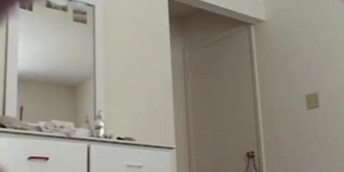 Unaware Girl Admiring Her Body In Front Of Mirror