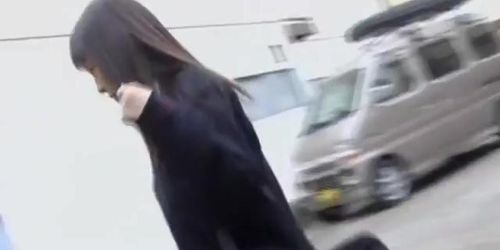 Smoking hot schoolgirl was skirt sharked after school