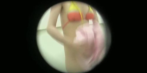 Changing room spy cam shoots Japanese rough nipple snr37