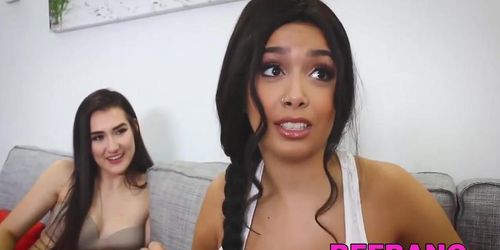 Sexy cuties fucking stepbro (Stoney Lynn, Aaliyah Hadid, Molly Mae, Victoria Tiffani)