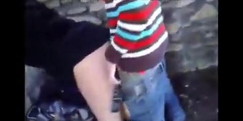 Tunisian slut fucked in public