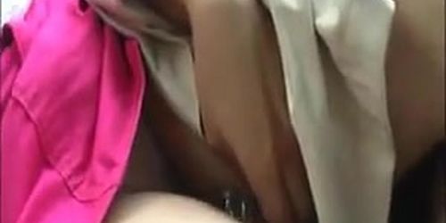 Using a dildo during a taxi ride (100%real...) (Beauty Dior)