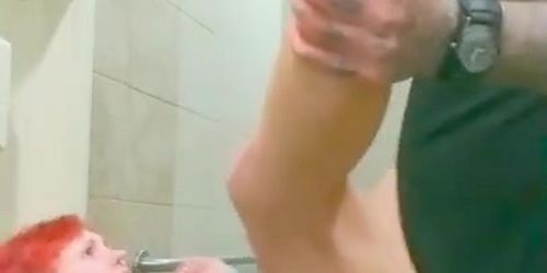 Foot Smelling Restroom Fuck