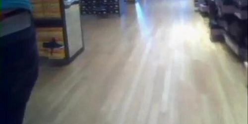 Sales Girl Accidentally Showing Thong...