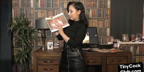 LITTLE DICK CLUB - SPH dirty talk by solo babe in leather and stockings